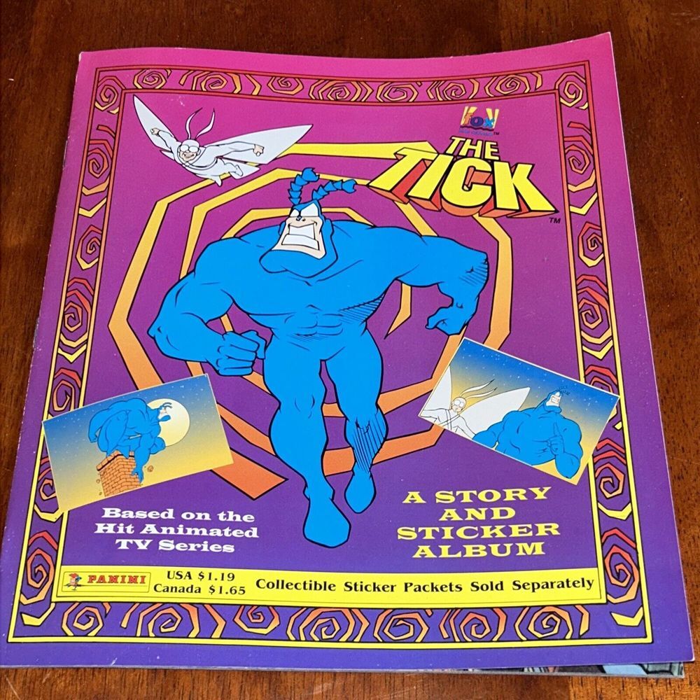 The Tick 9"X10.5" Panini Sticker Book Album Empty Album With No‎ Stickers B4
